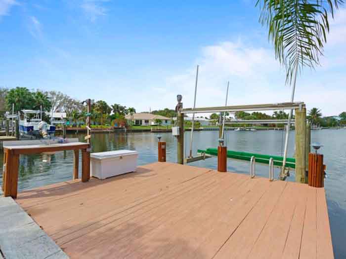 Gorgeous West Palm Beach waterfront rental with a boat dock!